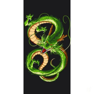 Картина за номерами "Зелений дракон" 11517-AC 40х80 см - Інтернет-магазин спільних покупок ToGether