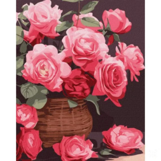 Картина за номерами "Барвисті троянди" art_selena_ua KHO3250, 40х50см - Інтернет-магазин спільних покупок ToGether