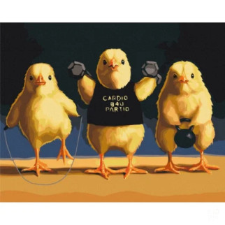 Картина за номерами "Кардіо курчата" Lucia Heffernan BS53472, 40х50 см - Інтернет-магазин спільних покупок ToGether