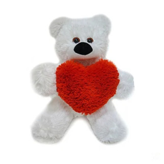 М'яка іграшка "Ведмедик Бублик із серцем" 5784686ALN 43 см - Інтернет-магазин спільних покупок ToGether