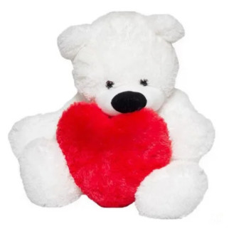 М'яка іграшка "Ведмедик Бублик із серцем" 5784722ALN 70 см - Інтернет-магазин спільних покупок ToGether