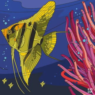 Картина за номерами "Жовта рибка" 11535-AC 30х30 см - Інтернет-магазин спільних покупок ToGether
