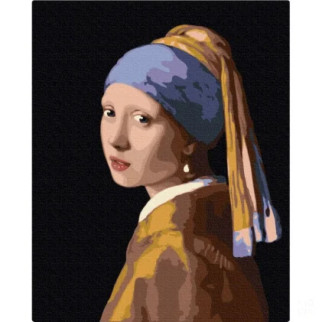 Картина за номерами "Дівчина з перловою сережкою" BS223, 40х50см - Інтернет-магазин спільних покупок ToGether