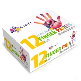 Набір пальчикових фарб 5025-AC 12 кольорів по 20 мл - Інтернет-магазин спільних покупок ToGether