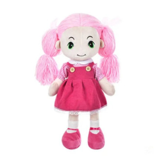 М'яконабивна дитяча лялька M5745UA 40 см (Рожеве плаття) - Інтернет-магазин спільних покупок ToGether