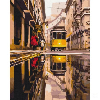 Картина за номерами "Міський трамвай" Brushme BS39849 40x50 см - Інтернет-магазин спільних покупок ToGether