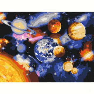 Картина за номерами "Парад з планет" Brushme RBS22268 30x40 см - Інтернет-магазин спільних покупок ToGether