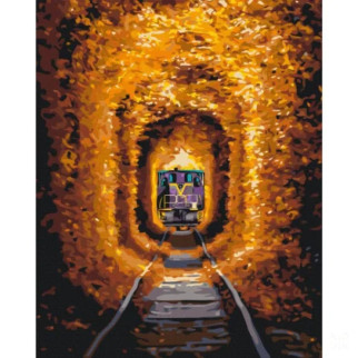 Картина за номерами "Тунель кохання та потяг"  Sergiy Stepanenko Brushme BS53789 40x50 см - Інтернет-магазин спільних покупок ToGether