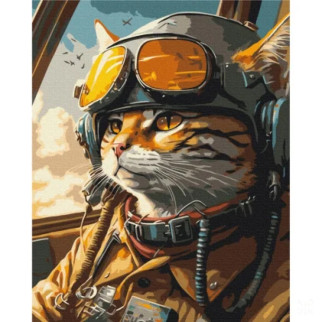 Картина за номерами "Котик на захисті неба"  Маріанна Пащук Brushme BS53792 40x50 см - Інтернет-магазин спільних покупок ToGether