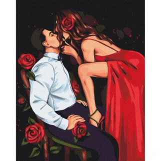 Картина за номерами "Пристрасть троянд"  Alla Berezovska Brushme BS53902 40x50 см - Інтернет-магазин спільних покупок ToGether