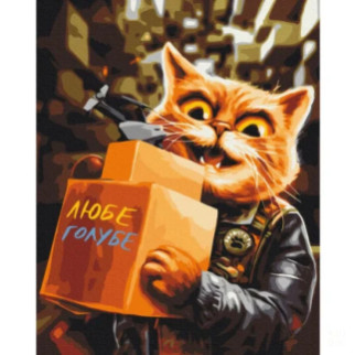 Картина за номерами "Котик волонтер"  Маріанна Пащук Brushme BS53948 40x50 см - Інтернет-магазин спільних покупок ToGether