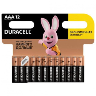 Лужні батарейки Duracell Basic AAА 1.5V LR03 12 шт - Інтернет-магазин спільних покупок ToGether