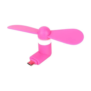 Мобільний вентилятор MicroUSB рожевий - Інтернет-магазин спільних покупок ToGether