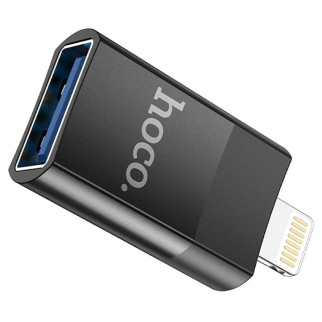 Адаптер перехідник Hoco UA17 Lightning to USB 2.0 (F) чорний - Інтернет-магазин спільних покупок ToGether