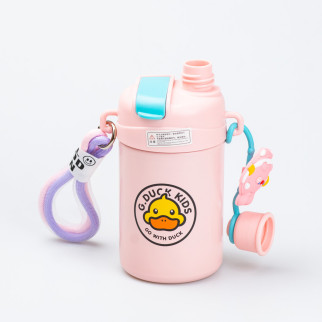 Термос дитячий з поильником з трубочкою G.Duck Cup Spray 460мл рожевий - Інтернет-магазин спільних покупок ToGether