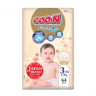 Підгузки Goo.N Premium Soft для дітей (М, 5-9 кг, 64 шт) - Інтернет-магазин спільних покупок ToGether