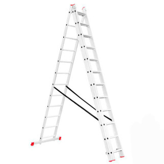 Драбина алюмінієва 3-секційна 3x12 сходинок 7,89 м INTERTOOL - Інтернет-магазин спільних покупок ToGether