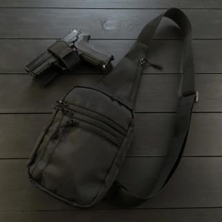 Якісна тактична сумка з кобурою, чоловіча сумка чорна з кордуру месенджер, тактичний месенджер - Інтернет-магазин спільних покупок ToGether