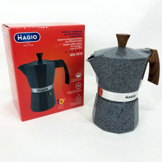 Кафеварка гейзерна Magio MG-1010, гейзерна кавоварка для плити, кавник гейзерний - Інтернет-магазин спільних покупок ToGether