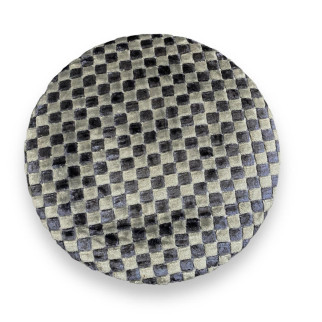 Чохол на стілець круглий велюровий шахматка сіра - Інтернет-магазин спільних покупок ToGether