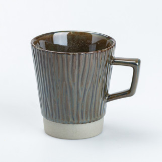 Чашка керамічна для чаю та кави 300 мл у стилі ретро Графіт - Інтернет-магазин спільних покупок ToGether