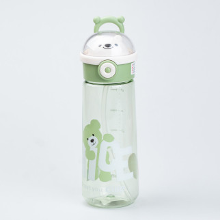 Пляшка для води 620 мл з трубочкою багаторазова Зелена - Інтернет-магазин спільних покупок ToGether