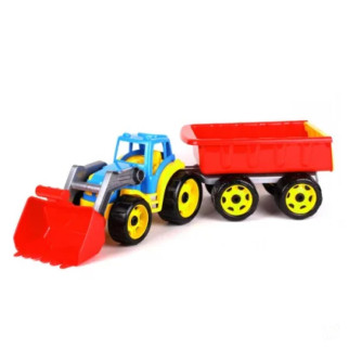 Іграшковий трактор з ковшем і причепом 3688TXK, 2 кольори  (Різнокольоровий) - Інтернет-магазин спільних покупок ToGether