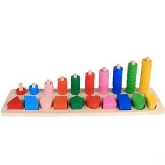 Розвиваюча іграшка Геометрика MD1268 дерев'яна  (Фигури) - Інтернет-магазин спільних покупок ToGether