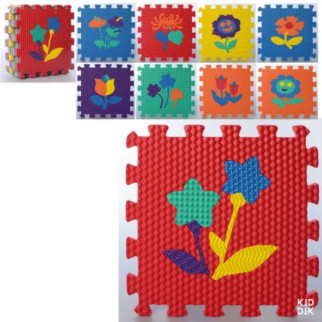 Дитячий килимок мозаїка Квіти MR 0359 з 9 елементів - Інтернет-магазин спільних покупок ToGether