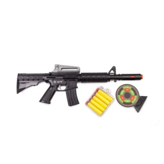 Іграшковий автомат з м'якими кулями M16 PF Golden Gun 910GG  (Чорний) - Інтернет-магазин спільних покупок ToGether