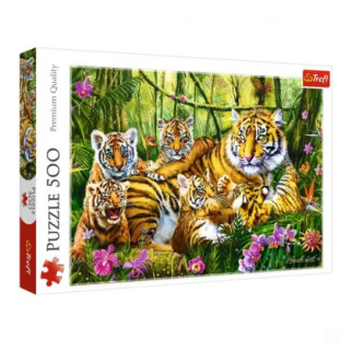 Пазли "Сім'я тигрів" Trefl 37350 (500 ел.) - Інтернет-магазин спільних покупок ToGether