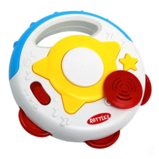 Музична іграшка Бубен HUANGER 789-2 на батарейках (Червоний) - Інтернет-магазин спільних покупок ToGether