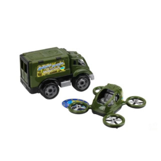 Дитяча іграшка "Військовий транспорт" ТехноК 7792 машинка з квадрокоптером - Інтернет-магазин спільних покупок ToGether
