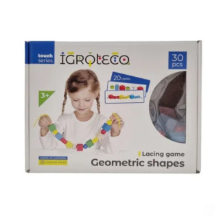 Іграшка шнурівка для малюків "Геометрика" Kupik 900019, 30 елементів - Інтернет-магазин спільних покупок ToGether