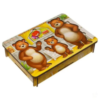 Настільна гра "Вдягни ведмедиків" Ubumblebees (ПСД192) PSD192 дерев'яна - Інтернет-магазин спільних покупок ToGether