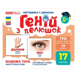 Набір розвиваючих карток Геній з пелюшок "Будова структура" Ранок 10107202, 17 карток - Інтернет-магазин спільних покупок ToGether