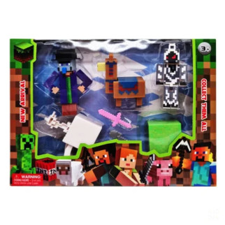 Ігровий набір фігурок з аксесуарами Майнкрафт 48111-9 пластик - Інтернет-магазин спільних покупок ToGether
