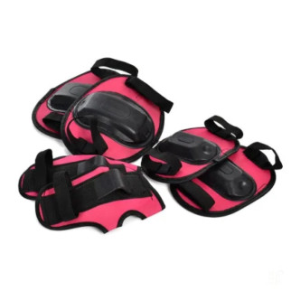 Комплект захисний дитячий MS 1644(Pink) наколінники, налокітники, зап'ястя - Інтернет-магазин спільних покупок ToGether