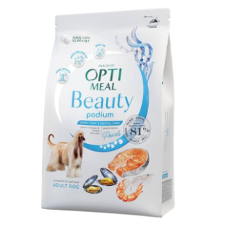 Optimeal Beauty Podium Блестящая шерсть и уход за зубами для Собак 1,5кг  - Інтернет-магазин спільних покупок ToGether