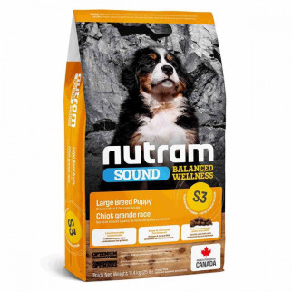 Nutram Sound Puppy Large Breed S3 Сухой корм для щенков больших пород с курицей и овсянкой 20 кг  - Інтернет-магазин спільних покупок ToGether