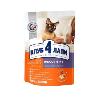 Club 4 paws Premium Indoor сухой корм для кошек живущих в помещении 900г - Інтернет-магазин спільних покупок ToGether