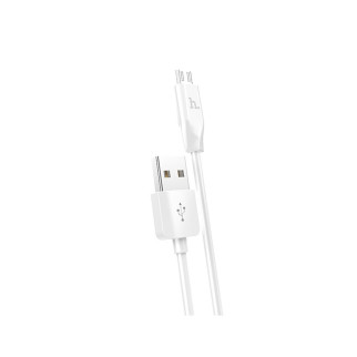 Кабель HOCO X1 USB to Micro  2.4A, 1m, PVC, PVC connectors, White (6957531032038) - Інтернет-магазин спільних покупок ToGether
