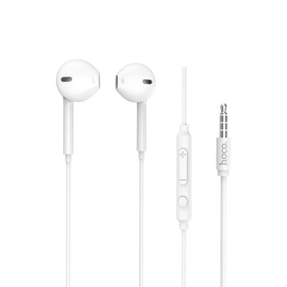 Навушники HOCO M55 Memory sound wire control earphones with mic White (6957531099932) - Інтернет-магазин спільних покупок ToGether