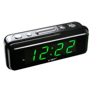 Настільний годинник з будильником цифровий VST VST-738-4 Чорний (20053100293) - Інтернет-магазин спільних покупок ToGether