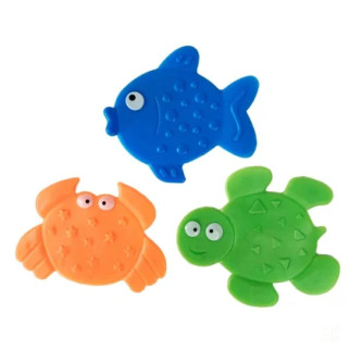 Набір килимків для купання "Краб, рибка, черепаха" MGZ-0902-2 на присосках - Інтернет-магазин спільних покупок ToGether