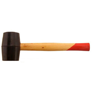 Киянка гумова 450 г.60 мм,чорна гума, дерев'яна ручка Intertool - Інтернет-магазин спільних покупок ToGether