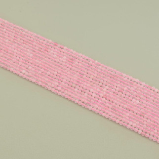 123017 Нитка Рожевий кварц 39 см. 3 мм. (Без замка) - Інтернет-магазин спільних покупок ToGether