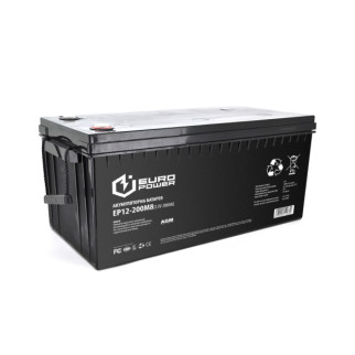 Акумуляторна батарея EUROPOWER AGM EP12-200M8 12 V 200 Ah ( 522 x 240 x 219) Black Q1/18 - Інтернет-магазин спільних покупок ToGether