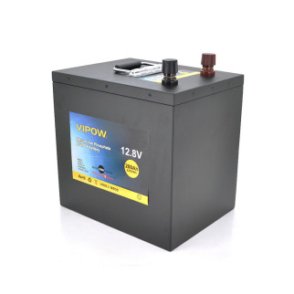 Акумуляторна батарея Vipow LiFePO4 12,8 V 200 Ah з вбудованою ВМS-платою 100A (230*340*300) - Інтернет-магазин спільних покупок ToGether