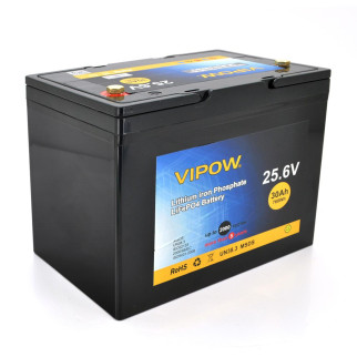 Акумуляторна батарея Vipow LiFePO4 25,6 V 30 Ah з вбудованою ВМS-платою 25 A (230*128*209) - Інтернет-магазин спільних покупок ToGether
